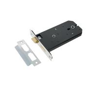 Heavy Duty Polished Chrome 6” (150mm) 3 Lever Horizontal Mortice Bathroom Latch Lock Set - Internal Door Security for Bedroom Bathroom Toilet Doors