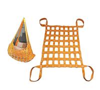 Heavy Duty Polyester Safety Hoisting Net for Cargo Securing Multiple Sizes 2x2M 20cm Mesh Load Capacity 0.3 3.5 Ton Durable Lifting Net for Secure Transport