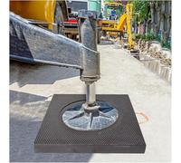 Heavy Duty Polyethylene Outrigger Pad with Handle - Lightweight, Unbreakable, Anti-Slip Stabilizer Pad for Truck, Trailer, Wrecker, Crane Support