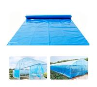 Heavy Duty Polyethylene Plastic Sheeting Greenhouse Film Waterproof Clear Poly tunnel Cover Dust Sheet 5 Mil Thickness UV Resistant Tear Resistance for Greenhouses Gardens and (Size:5x10M,Color:Blue)