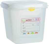 Heavy Duty Polypropylene Gastronorm Food Catering Kitchen Containers + Lids - Food Grade Clear Commercial Industrial Quality - 8 Sizes (6, 1/6-1.7 Litres)
