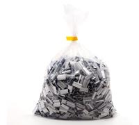 Heavy Duty Polythene Bag - Refuse Sack Polythene Dustbin Liner Plastic Bin Bag Transparent Waterproof Clean Tough Durable Strong Huge Storage Sack (Guage 500 / Micron 125, 100x150mm)