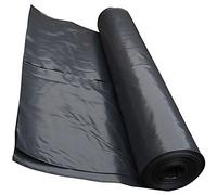 Heavy Duty Polythene Plastic Sheeting DPM DPC Damp Proof Membrane 4 Metre x 25 Metre 250mu or 300mu - BBA (300mu, Black)