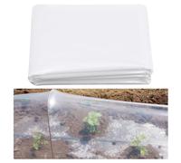 Heavy Duty Polythene Sheeting, 2M x 10M Thick Clear Plastic Sheet, Grarden Greenhouse Plastic Sheeting, Plastic Dust Waterproof Sheets Cover for Garden, Agriculture, Painting (125Mu / 500G)