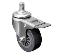 Heavy-Duty Polyurethane Casters, 1.5-2.5 Inch Silent Industrial Wheels, High Load Capacity Furniture Casters with Brakes, Durable Replacement Rollers