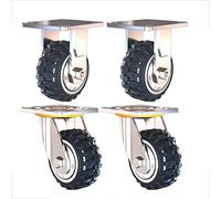 Heavy Duty Polyurethane Swivel Caster Wheels with Brakes - 1000Kg Load Capacity Trolley Furniture Castors - Lightweight Industrial Castor Wheels for Optimal Mobility