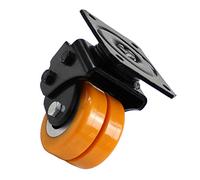 Heavy-Duty Polyurethane Swivel Casters with Plate, 2"/3" Industrial Tool Box Wheels, Durable Spring-Loaded Design for Smooth Mobility and Versatile Applications
