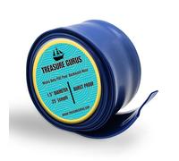 Heavy Duty Pool Backwash Hose 25 FT - Lay Flat Drain Tube for Swimming Pool Pump, Filter Cleaning, Sump Discharge, Flexible Water Waste Line for Above Ground Pools, Backwash Tools - 1.5" Diameter Blue