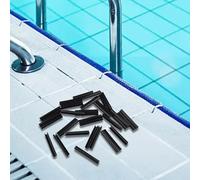 Heavy-Duty Pool Cover Clips for Above Ground Pools, 48-Pack Windproof Fasteners with Dual-Layer ABS+PC Design, Secure Swimming Pool Tarp Holders in Black(Set four: 8cm)