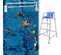 Heavy Duty Pool Lifeguard Chair-Swimming Life-Saving Equipment for Water Games,Referee Competition,Beach Observation Lookout (3 steps)