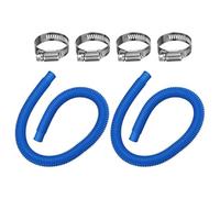 Heavy Duty Pool Pump Hose, Flexible Filter Connection Tube Set, 1.5 Inch Replacement Pipe System with Clamps, Pool Maintenance Tool with Leak Resistant Design, Outdoor Pump Accessory for Yard