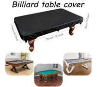 Heavy-Duty Pool Table Cover Suitable | For 7/8/9-Foot Tables - Features A Drawstring Closure At The Bottom(Black285x158x20cm)