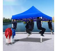 Heavy Duty Pop Up Tent, Portable Folding Canopy with 4.5cm Thick Hexagonal Frame, Waterproof, UV Cut SPF50+, Wind Resistant Level 6 for Events, Outdoor, Camp, Festival, BBQ, Beach