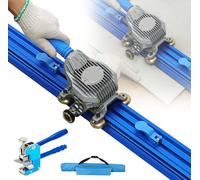 Heavy-Duty Porcelain Slab Cutter - Tile Pliers, Suction Cups & Guide Rail with 5 Copper Wheels | Cuts 10mm Thick Tiles with Professional Precision,2.2m