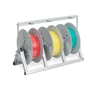 Heavy-Duty Portable Cable Dispenser & Reel Holder - Foldable Rack for Industrial & Retail Wire Ment, nizer for Cables, Hoses, and Exteon Cords