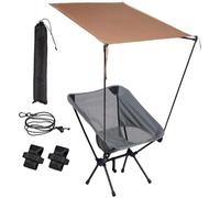 Heavy-Duty Portable Lawn Chairs with Adjustable Canopy - Sunshade Umbrella Chairs for Adults, Ideal for Fishing, Travel, Patio, Tailgating, Garden & Outdoor Activities