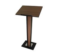 Heavy Duty Portable Podium Stand - Durable Brown Lectern for Church, Events & Public Speaking, Lightweight Floor Standing Reception Desk, Easy to Assemble, Perfect for Conferences & Presenta