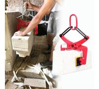Heavy-Duty Portable Stone Lifter Clamp for Granite Slabs, 573-716 Lbs Capacity, Roadside Rock Carry Tool, Concrete Block Handler with 12-24 Cm Opening,S (Opening 6, 18 cm)