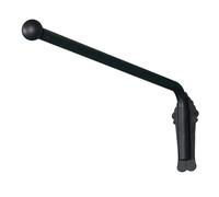 Heavy Duty Portiere Iron Drapery Rod with Finials - Swing Arm Curtain Rods 180° rotation Metal Door Curtain Rail for Front Door Store Kitchen Bathroom