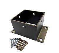 Heavy-Duty Post Anchors with Sturdy Base Plate for Decks and Fences Easy Installation Kit for Secure Outdoor Structures