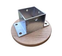 Heavy Duty Post Bracket for Concrete and Wood Applications, Ideal for Deck Supports, Railing, and Shed Bases
