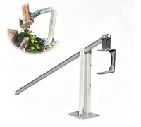 Heavy Duty Post Puller - High Leverage Clamp for 2-5in Fence T-Poles, Steel Pipe, Cement Column & Rebar Removal, 39.3in Handle for Farm Construction
