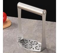 Heavy Duty Potato Masher, Premium Stainless Steel Masher for Kitchen, Smooth Mash for Potatoes, Pumpkins, Carrots, Ergonomic Handle & Rust-Resistant for Home Cooking & Baking