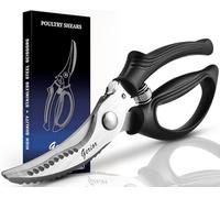 Heavy Duty Poultry Shears - Kitchen Scissors for Cutting Chicken, Poultry, Game, Meat - Chopping Vegetable - Spring Loaded