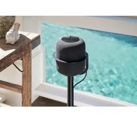 Heavy Duty, Powder Coated Steel Speaker Stand for Apple HomePod Gen 1 and Gen 2 (Black Pair)