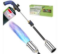 Heavy Duty Propane Weed Burner Torch, Self-Igniting Flame Thrower with Rubber Grip for Garden Weeding, BBQ Lighting, Driveway & Snow Clearing(Fuel Cylinder Not Included)