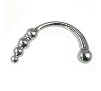 Heavy-Duty Prostate Massage Masturbator G-Spot Double Headed Dildo Metal Anal Plug Sex Toy for Couple