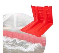 Heavy Duty Protection Barrier, L Shaped Thickened ABS Removable Flood Baffle, Reusable Water Barrier, Flood Prevention Board for Garage, Home, Front Door, Basement(8 PCS)