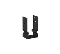 Heavy Duty PSOZ Powder Coated Pergola Gazebo Post Base Support Shoe for 70mm & 100mm Posts - Black (71 x 150 x 60 x 4mm)
