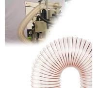 Heavy Duty PU Anti-Static Dust Collector Hose - Abrasion Resistant & Flexibility Polyurethane Hose Suction for Industrial Vacuums、Band Saw, Jointer, Wood Shop(L 2m(6.5 Ft),Dia-90MM (3.5 Inch))