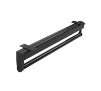 Heavy Duty Pull Out Clothes Rail, Adjustable Extendable Closet Rod, Space-Saving Pants Hanger Rack, 240-590mm, 25kg Load Capacity, Black - Perfect for Organizing Your Wardrobe