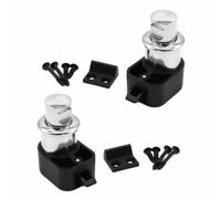 Heavy-Duty Push Button Latch, 2-Pack Zinc-Alloy Keyless Cabinet Lock for Marine & RV Use, Tool-Free Installation Cupboard Door Latches for Boats & Campers