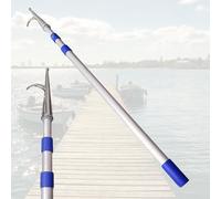 Heavy Duty Push Pole For Boats/Docking, 2m 300cm 4m 5m 6m Telescopic Aluminum Floating Boat Hook Extension Sticks for Pushing and Pulling Boats In Any Water Conditions(4 Pack,600CM (19.6ft))