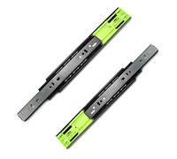 Heavy Duty Push to Open Drawer Slides 16 Inch Full Extension Ball Bearing Runners 100 lb Capacity Perfect for Smooth Gliding Cabinet & Furniture Use