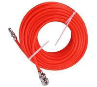 Heavy Duty PVC Air Hose, 5mm Inner Diameter 8mm OD High Pressure Pneumatic Line with Quick Couplers for Woodworking red 30m