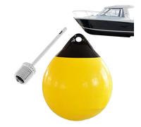 Heavy Duty PVC Boat Ball, Boat Mooring Buoy 9 Inch, Round Buoy Dock Bumper Ball Inflatable Protection Marine Mooring Buoy For Yachts Marinas Sailboats Ski Boats