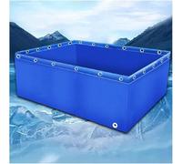 Heavy Duty PVC Canvas Swimming Pool with Drain Valve, Durable Temporary Holding Tank for Water Storage and Outdoor Use