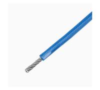 Heavy-Duty PVC Coated Steel Cable Hanging Accessories, 2/3/4/5/6mm, Blue, 10M - Load Capacity for Home and Industrial Use