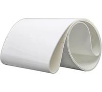 Heavy Duty PVC Conveyor Belt Custom Size O-Ring Transport Belts for Indoor/Outdoor Use -20℃ to 80℃ 12 in Width 20 ft Length White Material