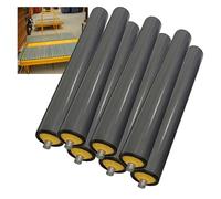 Heavy-Duty PVC Conveyor Rollers Set of 7-1" 1.5" 2" 2.4" Diameter for Warehouse Use - 36" 32" 24" 16" 14" Lengths - Ideal for Material Handling and Logistics