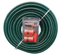 Heavy-Duty PVC Garden Hose Pipe with Spray Nozzle & Universal Fittings - Available in 15m, 20m, 30m, and 50m Lengths - Durable, Weatherproof, Anti-Twist Watering Hose for All Seasons (30 Metres)