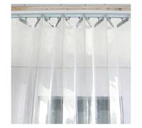 Heavy Duty PVC Strip Curtain for Garage & Storage - Flexible Sliding Panels (2.45x2.4m) - Easy Installation Dust & Temperature Control Solution