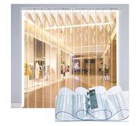 Heavy Duty PVC Vinyl Strip Curtain Door Kit - Industrial Plastic Curtains for Warehouses Cold Rooms & Butchers (120x220cm / 47.24x86.61in)