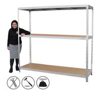 Heavy Duty Racking Garage Shelving Warehouse 1860 x 2000 x 600mm Shelves 1200kg