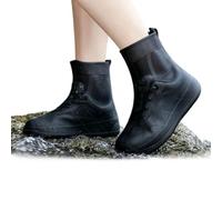 Heavy-Duty Rain Shoe Covers Anti-Slip & Fold Into Your Bag (medium,Black) | Reusable Waterproof Shoe Covers with Flexible Fit, Non-Slip Rain Boot Covers Non-Slip Soles a Foldable Design Rain Mud Travel