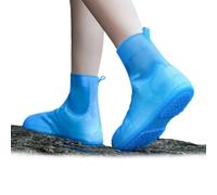 Heavy-Duty Rain Shoe Covers Anti-Slip & Fold Into Your Bag (medium,Blue) | Reusable Waterproof Shoe Covers with Flexible Fit, Non-Slip Rain Boot Covers Non-Slip Soles a Foldable Design Rain Mud Travel